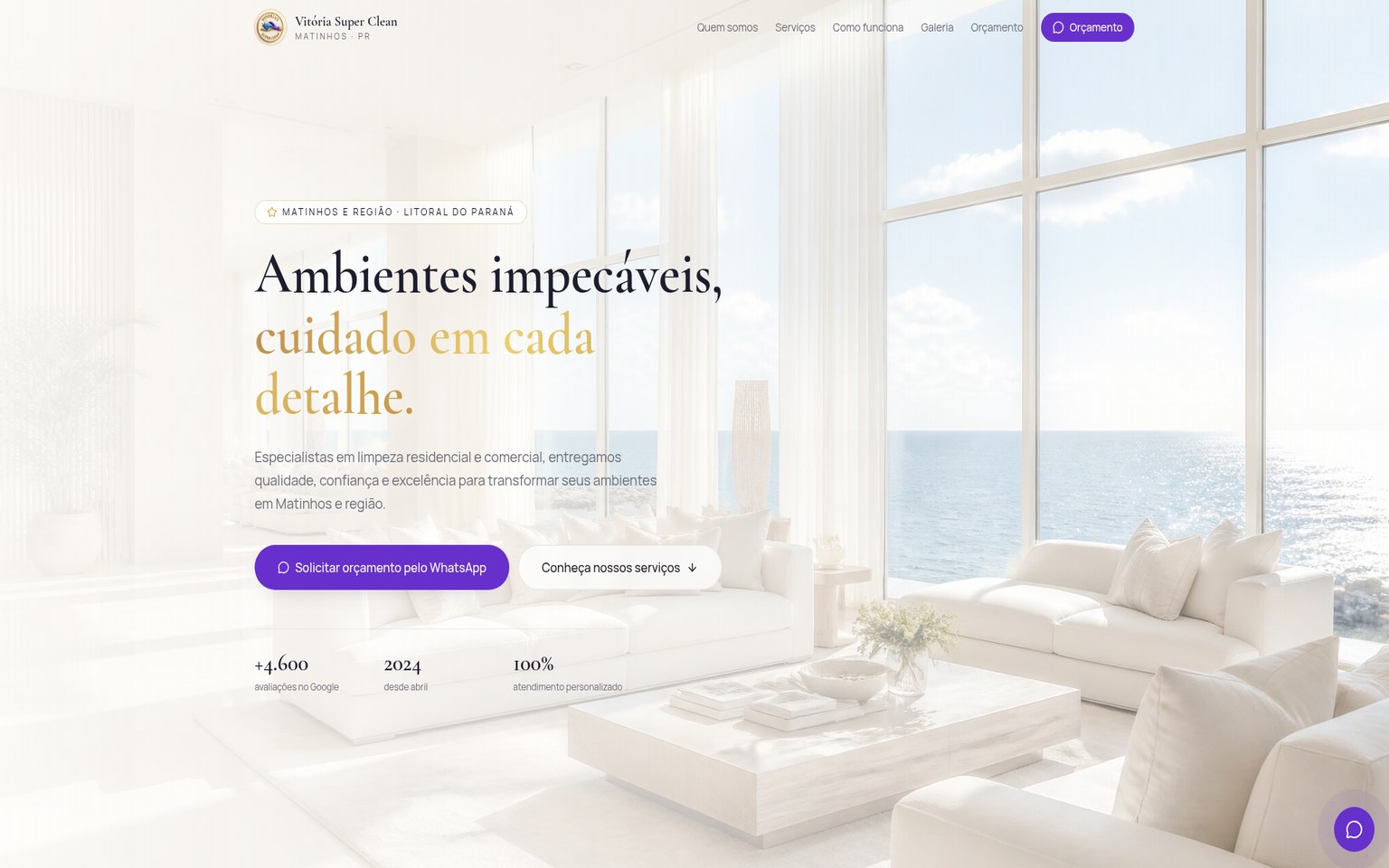 Projeto de site para escritório de arquitetura